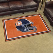 Denver Broncos Plush Area Rug - Broncos Alternate Helmet Logo, AGS-36174