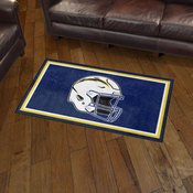 Los Angeles Chargers Plush Area Rug - Navy, AGS-36206