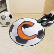 Clemson Tigers Soccer Ball Rug - 27in. Diameter, 36319