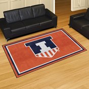 Illinois Illini Plush Area Rug, AGS-36332