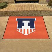 Illinois Illini All-Star Rug - 34 in. x 42.5 in. - Badge Mark Logo, 36336