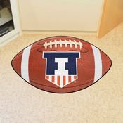 Illinois Illini  Football Rug - 20.5in. x 32.5in., 36339