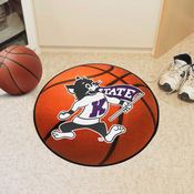 Kansas State Wildcats Basketball Rug - 27in. Diameter - Wildcat Mascot Logo, 36374