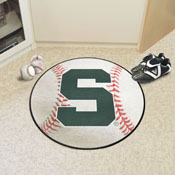 Michigan State Spartans Baseball Rug - 27in. Diameter, 36385
