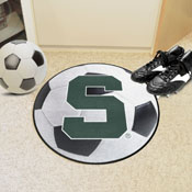 Michigan State Spartans Soccer Ball Rug - 27in. Diameter, 36391
