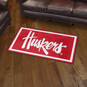 Nebraska Cornhuskers Plush Area Rug, AGS-36404