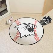 Northwestern Wildcats Baseball Rug - 27in. Diameter - N Primary Logo, 36421