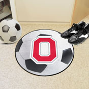 Ohio State Buckeyes Soccer Ball Rug - 27in. Diameter, 36436
