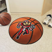 Ohio State Buckeyes Basketball Rug - 27in. Diameter, 36446
