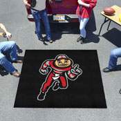 Ohio State Buckeyes Tailgater Rug - 5ft. x 6ft. - Running Brutus Buckeye Alternate Logo, 36450