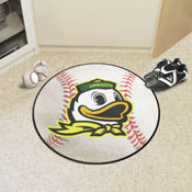 Oregon Ducks Baseball Rug - 27in. Diameter, 36481