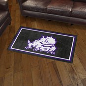 TCU Horned Frogs Plush Area Rug, AGS-36560