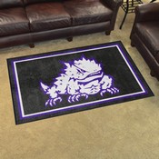 TCU Horned Frogs Plush Area Rug, AGS-36560