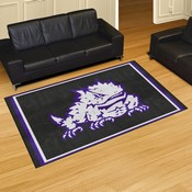 TCU Horned Frogs Plush Area Rug, AGS-36560