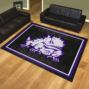 TCU Horned Frogs Plush Area Rug, AGS-36560
