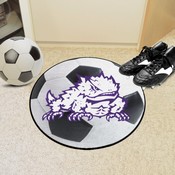 TCU Horned Frogs Soccer Ball Rug - 27in. Diameter, 36567