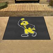 Iowa Hawkeyes All-Star Rug - 34 in. x 42.5 in. - Herkey Mascot Logo, 36636