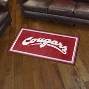 Washington State Cougars Plush Area Rug, AGS-36732