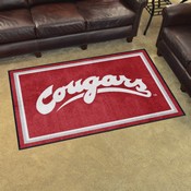 Washington State Cougars Plush Area Rug, AGS-36732