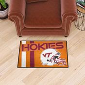 Virginia Tech Hokies Starter Mat Accent Rug - 19in. x 30in. - VT Helmet Logo & Wordmark, 36856