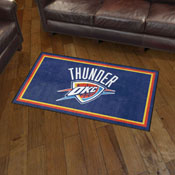 Oklahoma City Thunder Plush Area Rug, AGS-37044