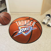 Oklahoma City Thunder Basketball Rug - 27in. Diameter, 37049