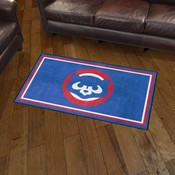 Chicago Cubs Plush Area Rug - Retro Collection, AGS-37170