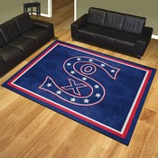 Chicago White Sox Plush Area Rug - Retro Collection - Retro Stacked Sox Logo, AGS-37182