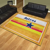 Houston Astros Plush Area Rug - Retro Collection - Retro Astros & Star Logo, AGS-37212