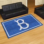 Brooklyn Dodgers Plush Area Rug - Retro Collection - Retro B Logo, AGS-37242