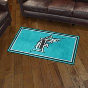 Florida Marlins Plush Area Rug - Retro Collection, AGS-37254
