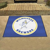 Milwaukee Brewers All-Star Rug - 34 in. x 42.5 in. - Retro Collection, 37263