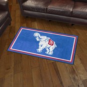 Oakland Athletics Plush Area Rug - Retro Collection - Retro Elephant & Baseball Logo, AGS-37296