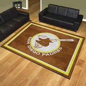 San Diego Padres Plush Area Rug - Retro Collection, AGS-37314