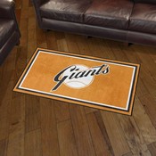 New York Giants Plush Area Rug - Retro Collection, AGS-37320