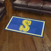 Seattle Mariners Plush Area Rug - Retro Collection - Retro S Logo, AGS-37326