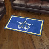Seattle Mariners Plush Area Rug - Retro Collection - Retro Star & M Logo, AGS-37332