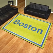 Boston Red Sox Plush Area Rug Yellow, AGS-37472