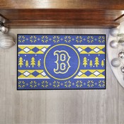 Boston Red Sox Holiday Sweater Starter Mat Accent Rug - 19in. x 30in., 37480