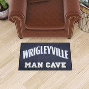 Chicago Cubs Man Cave Starter Mat Accent Rug - 19in. x 30in., 37505