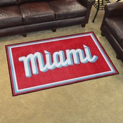Miami Marlins Plush Area Rug, AGS-37540