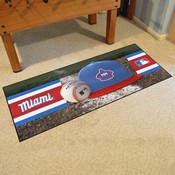 Miami Marlins Baseball Runner Rug - 30in. x 72in., 37545