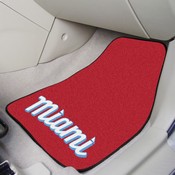 Miami Marlins Front Carpet Car Mat Set - 2 Pieces, 37547