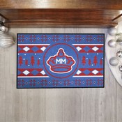 Miami Marlins Holiday Sweater Starter Mat Accent Rug - 19in. x 30in., 37549