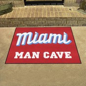 Miami Marlins Man Cave All-Star Rug - 34 in. x 42.5 in., 37550