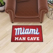 Miami Marlins Man Cave Starter Mat Accent Rug - 19in. x 30in., 37551