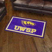 Wisconsin-Stevens Point Pointers Plush Area Rug, AGS-37657