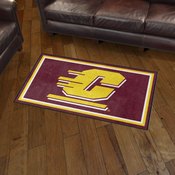 Central Michigan Chippewas Plush Area Rug, AGS-37683
