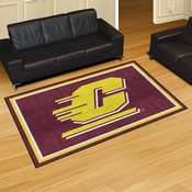 Central Michigan Chippewas Plush Area Rug, AGS-37683