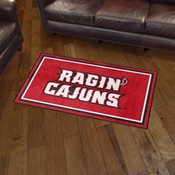 Louisiana-Lafayette Ragin' Cajuns Plush Area Rug, AGS-37782